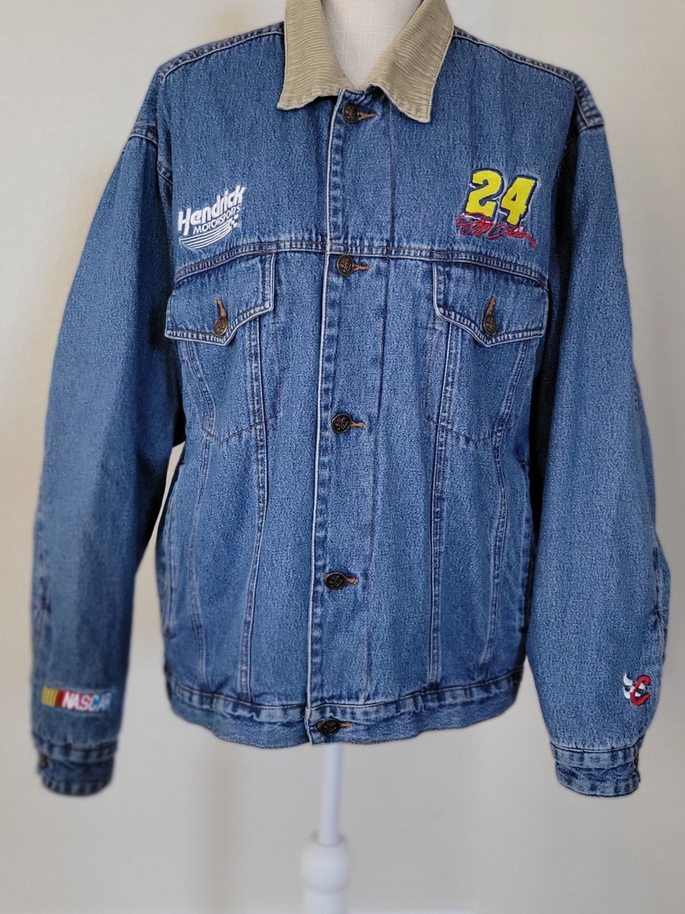 Hendrick Motorsports #24 Denim Jacket with Corduroy Collar
